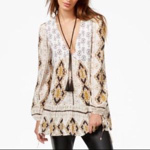 Free People Mixed Print Tunic